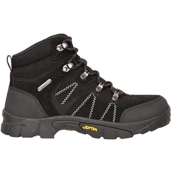 Mountain Warehouse Edinburgh Waterdichte Suède Wandelschoenen voor Kinderen/Kinderen (Zwart) - Image 1