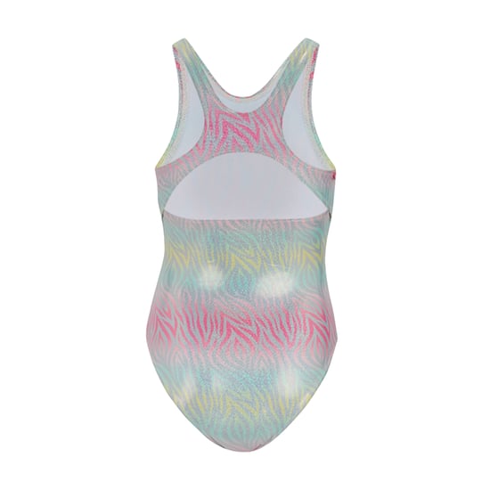 Regatta Meisjes Katrisse Metallic eendelig zwempak met zebraprint (Ombre) - Image 2