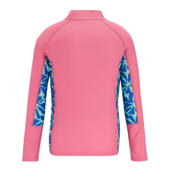 Regatta Kinder/Kids Hoku II Gebloemd Zwemtopje (Roze limonade/sonimblauw) - Image 2