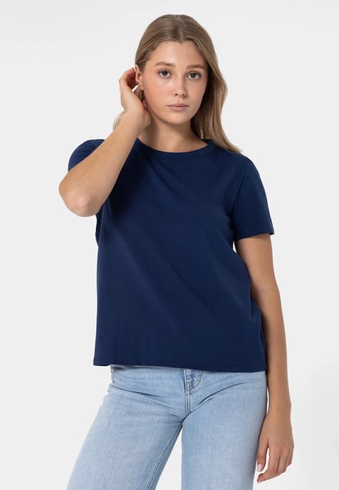 Crew-neck Premium T-shirt MARINEBLAUW - Image 2