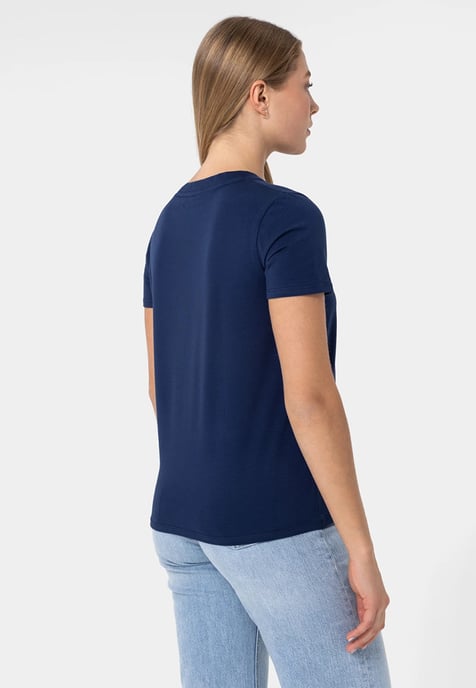 Crew-neck Premium T-shirt MARINEBLAUW - Image 4