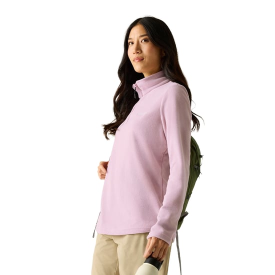 Regatta - Geweldige Outdoors Dames Sweetheart 1/4 Zip Fleece Sweater (Lila poeder) - Image 4