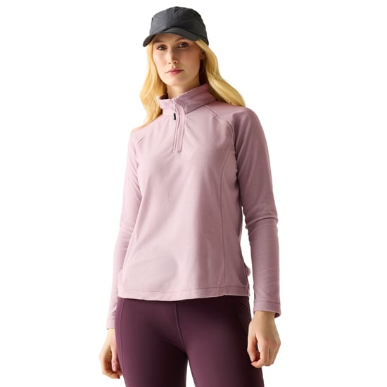 Regatta - Geweldige Outdoor Dames Montes Half Zip Fleece Top (Lila poeder) - Image 4