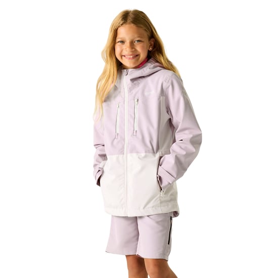 Regatta Highton Monochrome Waterdichte Jas voor Kinderen/Kinderen (Poederlila/roze waas) - Image 4