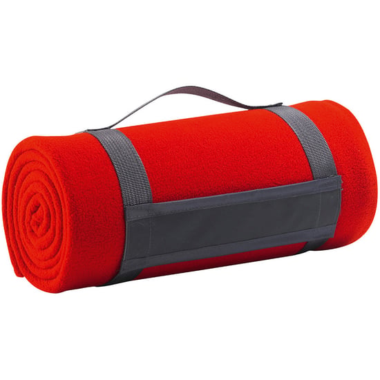 SOLS Plaid Pill Resistant Fleece Deken (Rood) - Image 2