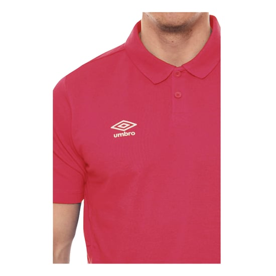 Umbro Jongens Essential Poloshirt (Nieuw Claret/Wit) - Image 3