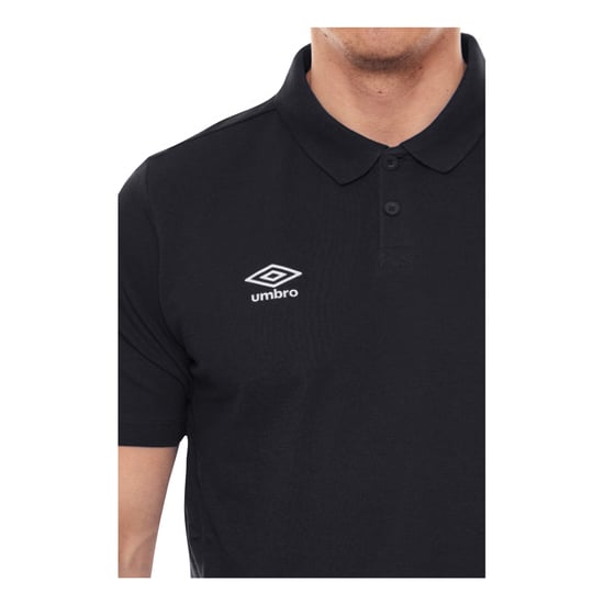 Umbro Jongens Essential Poloshirt (Zwart/Wit) - Image 3
