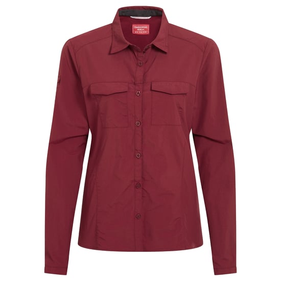 Craghoppers Dames/Dames Adventure III Nosilife Shirt Met Lange Mouwen (Riad Rood) - Image 1