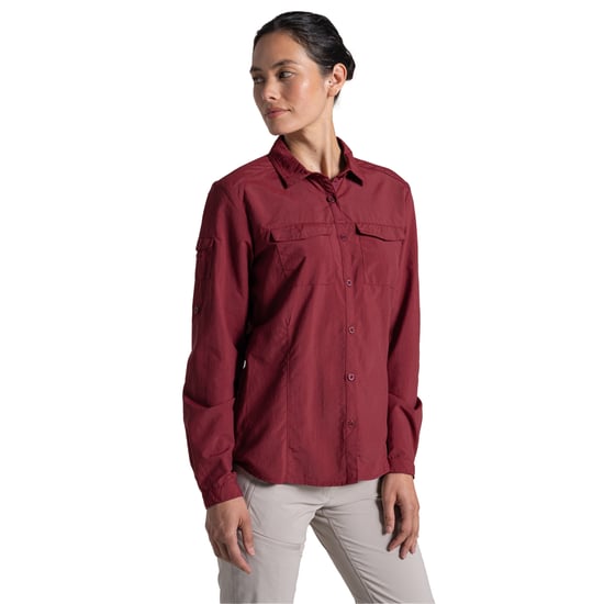 Craghoppers Dames/Dames Adventure III Nosilife Shirt Met Lange Mouwen (Riad Rood) - Image 3
