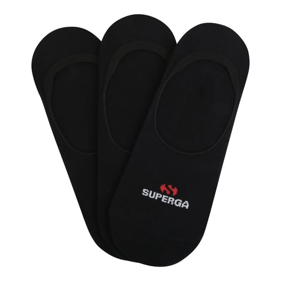 Superga Dames/Dames No Show Sokken (Set van 3) (Zwart) - Image 1