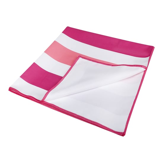 Regatta Streep Microvezel Strandlaken (Roze Violet/Roze Limonade) - Image 3