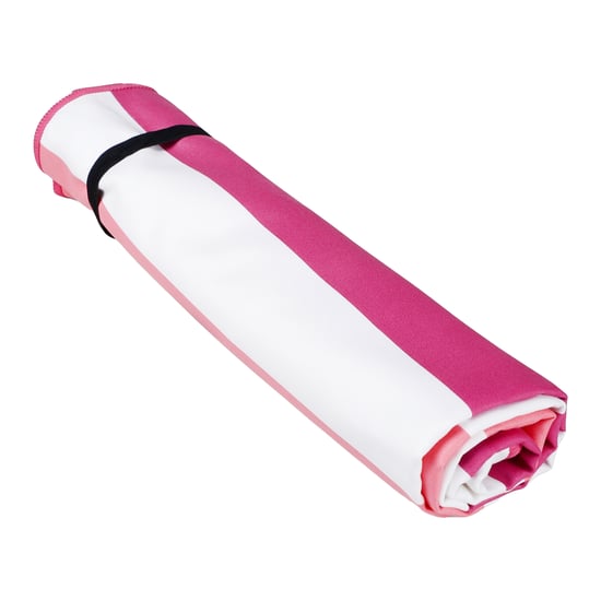 Regatta Streep Microvezel Strandlaken (Roze Violet/Roze Limonade) - Image 4