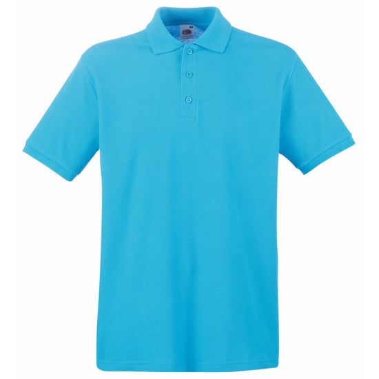 Fruit Of The Loom Premium Heren Poloshirt Met Korte Mouwen (Azure Blauw) - Image 1