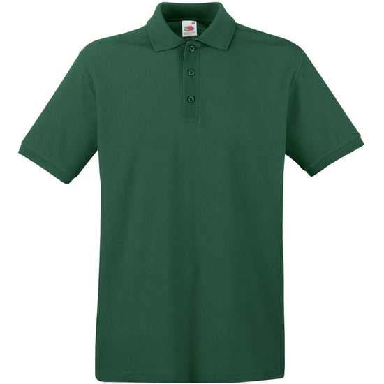 Fruit Of The Loom Premium Heren Poloshirt Met Korte Mouwen (Bottle Groen) - Image 1