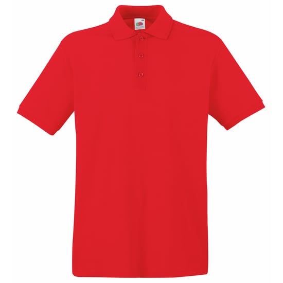 Fruit Of The Loom Premium Heren Poloshirt Met Korte Mouwen (Rood) - Image 1