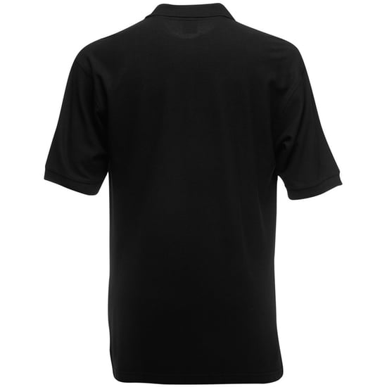 Fruit Of The Loom Heren 65/35 Pique Poloshirt Korte Mouwen (Zwart) - Image 2