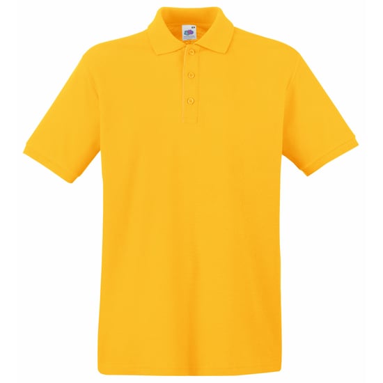 Fruit Of The Loom Premium Heren Poloshirt Met Korte Mouwen (Zonnebloem) - Image 1