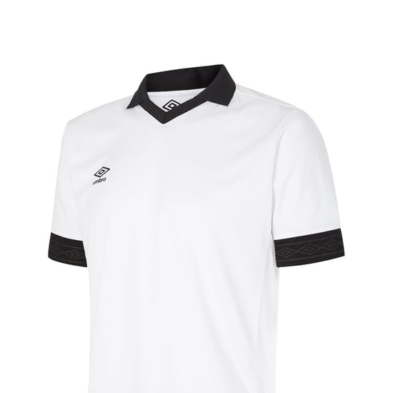 Umbro Tempest-kindertrui met korte mouwen (Wit/zwart) - Image 3