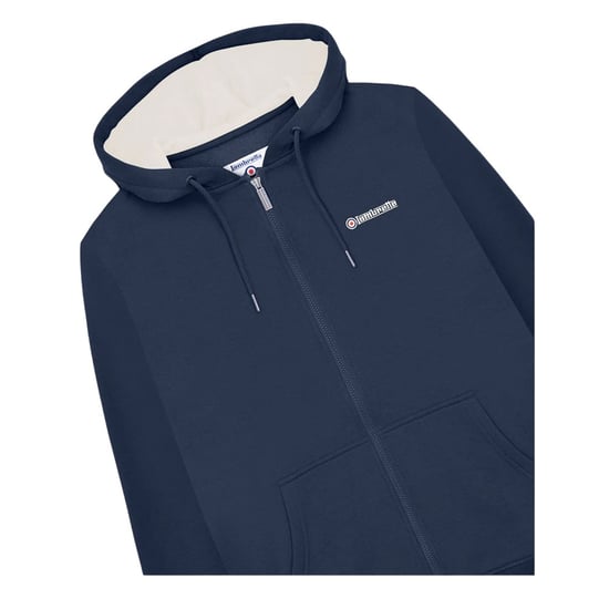 Lambretta Heren Full Zip Hoodie (Marine/Jetstream/Rood) - Image 3