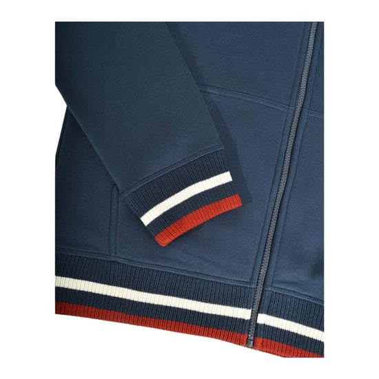 Lambretta Heren Full Zip Hoodie (Marine/Jetstream/Rood) - Image 4