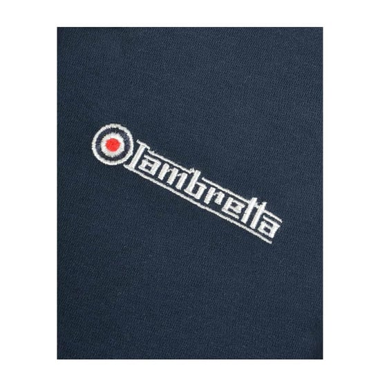 Lambretta Heren Full Zip Hoodie (Marine/Jetstream/Rood) - Image 5