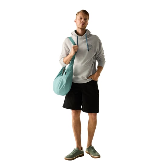 Regatta Heren Cline Back Print Hoodie (Grijs Marl/Mediterranea) - Image 5