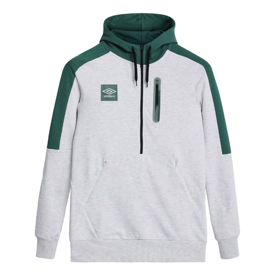 Umbro Heren Terras Half Zip Hoodie (Zilver/IJsmarmer) - Image 1