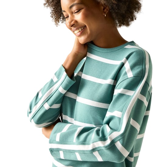Regatta Dames/Dames Avira Sweatshirt (Ivy Mos/Wit) - Image 3