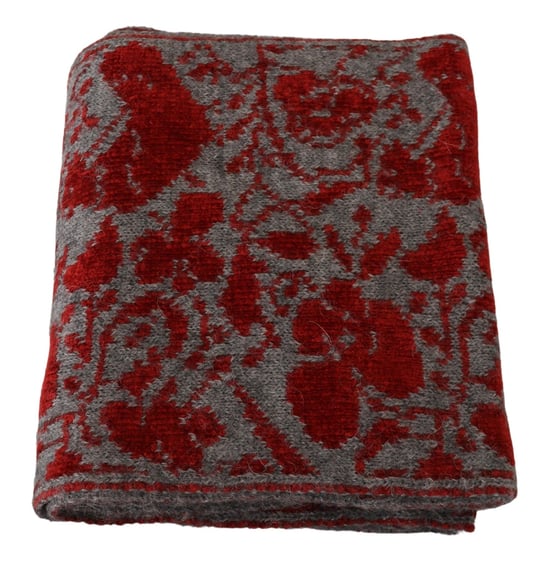 GF Ferre Rode Grijze Gebreide Wrap Warmer Dames Sjaal Schal - Image 4