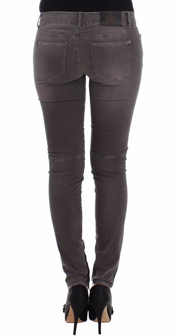 Ermanno Scervino Grijze Slim Jeans Denim Broek Skinny Leg Stretch - Image 3