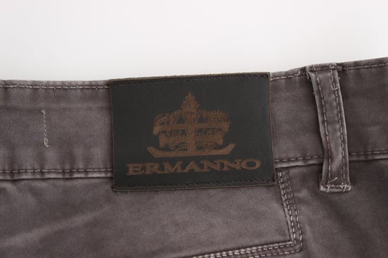 Ermanno Scervino Grijze Slim Jeans Denim Broek Skinny Leg Stretch - Image 6