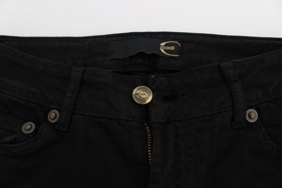 Cavalli Zwarte Katoenen Stretch Slim Skinny Fit Jeans - Image 5