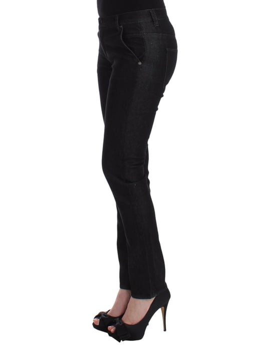 Ermanno Scervino Zwarte Slim Jeans Denim Broek Skinny Pijp Stretch - Image 2