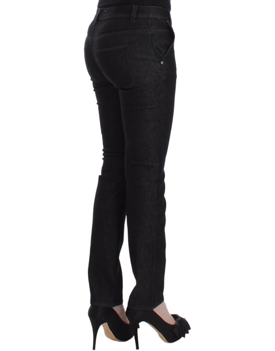 Ermanno Scervino Zwarte Slim Jeans Denim Broek Skinny Pijp Stretch - Image 4