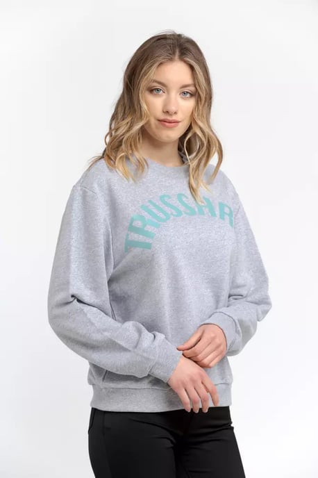 Trussardi Grijze Katoenen Dames Sweatshirt - Image 2