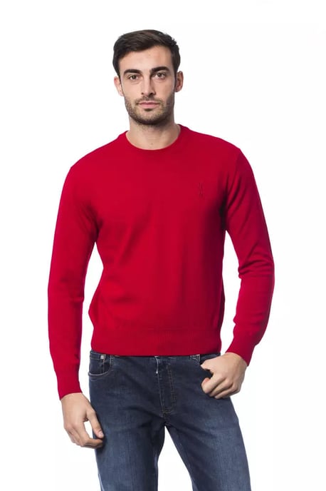 Billionaire Italiaanse Couture Rode Merinowol Heren Trui - Image 1