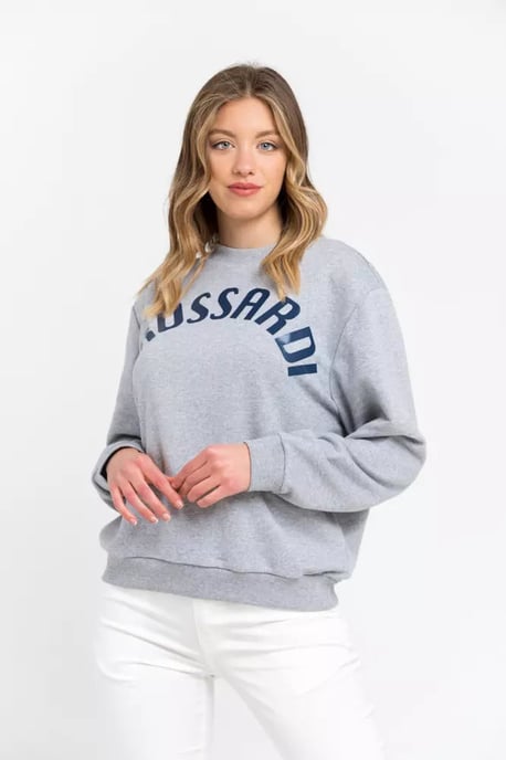 Trussardi Grijze Katoenen Dames Sweater - Image 1