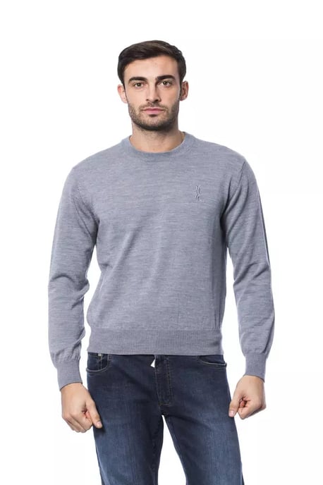 Billionaire Italiaanse Couture Grijze Merino Wol Mannen Trui - Image 1