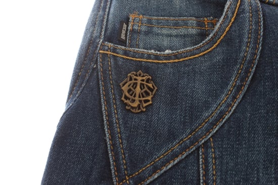 Cavalli Blauw Katoen Stretch Lage Taille Jeans - Image 3