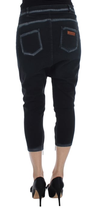 Cavalli Blauw Katoen Stretch Baggy Relax Jeans - Image 3
