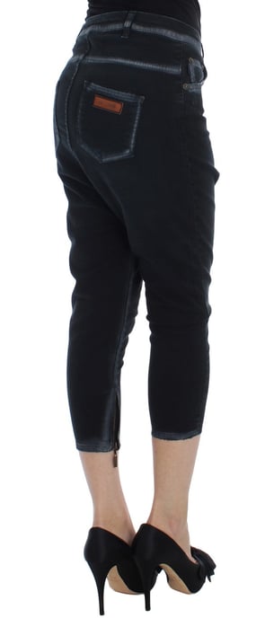 Cavalli Blauw Katoen Stretch Baggy Relax Jeans - Image 4