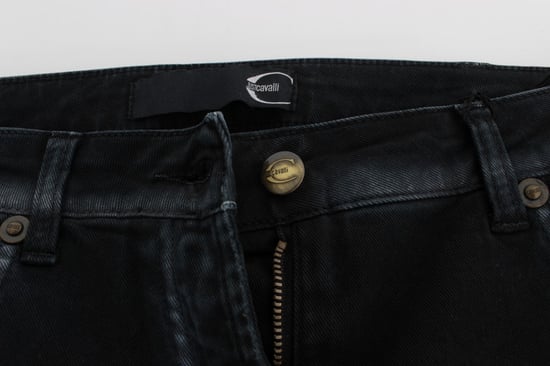 Cavalli Blauw Katoen Stretch Baggy Relax Jeans - Image 6
