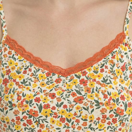 Dames Zomer Nachthemd met Dunne Bandjes van Katoen KL45300 - Image 2