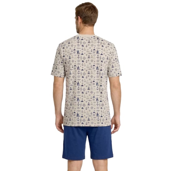 Heren Zomer Katoenen Korte Pyjama's KL30000 - Image 3