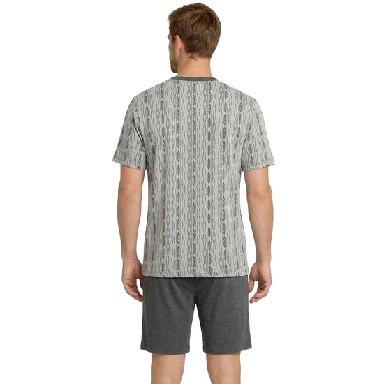 Heren Zomerse Katoenen Korte Pyjama's KL30000 - Image 3