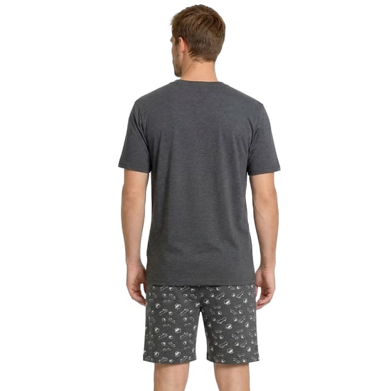 Heren Zomerse Katoenen Korte Pyjama's KL30000 - Image 3