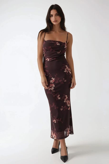 Geprinte Bodycon Maxi Jurk - Image 2