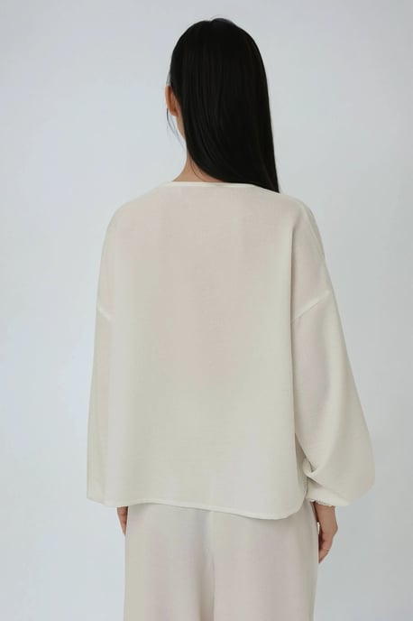 Ontspannen Pasvorm Blouse met Strikdetail - Image 6