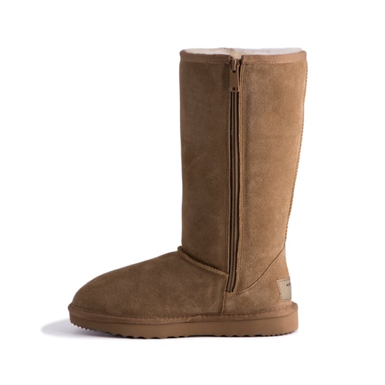 Aus Wooli "Newton" Australia Tall Zip, Tan - Image 4