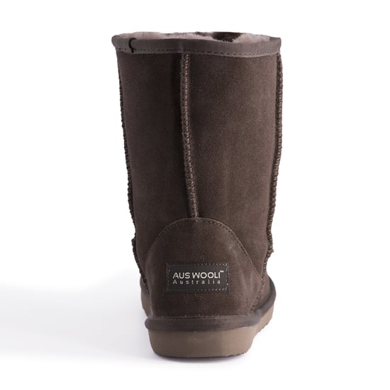 Aus Wooli "Cronulla" Australië Mid Calf Sheepskin Boot, Chocolade - Image 3